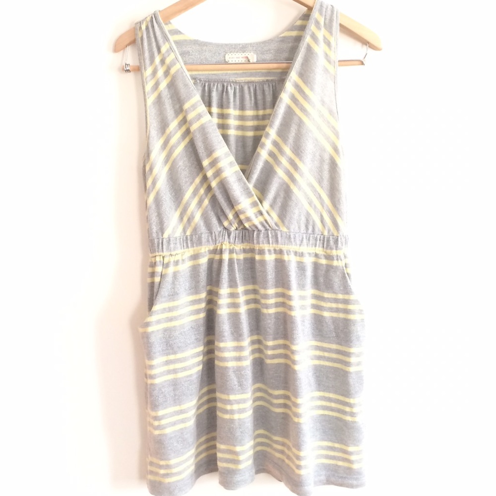 [Pins & Needles]Gray/Yellow striped dress/tunic.
